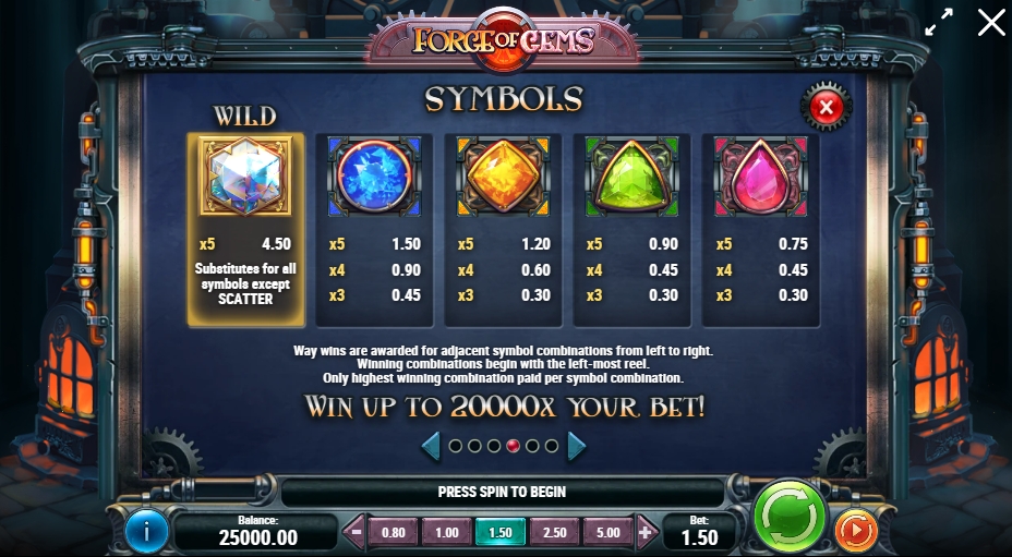 FORGE OF GEMS ทดลองเล่น PLAY’n GO เครดิตฟรี UFABET ฝาก ถอน