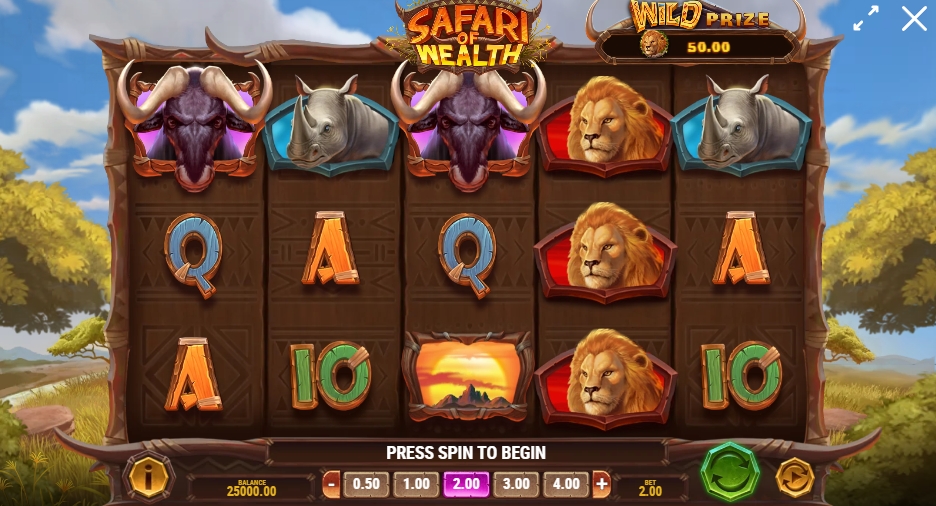 SAFARI OF WEALTH ทดลองเล่น PLAY’n GO เครดิตฟรี UFABET ทางเข้า